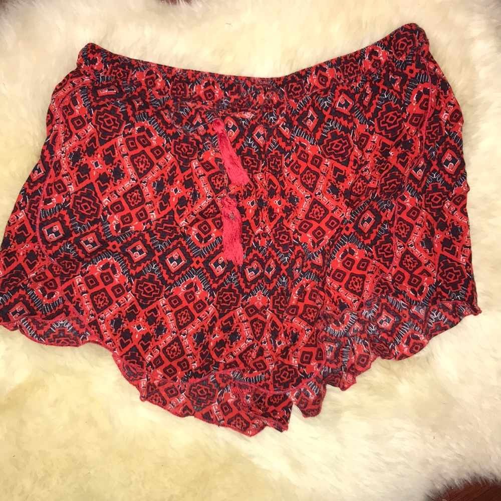Abercrombie and Fitch Soft Flowy Patterned Shorts